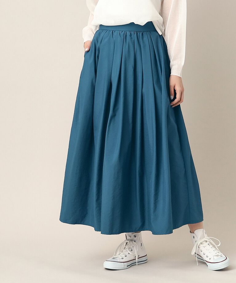 Dessin「【洗える】ワッシャースカート（XS～L）」|スカート|ﾌﾞﾙｰ(092)