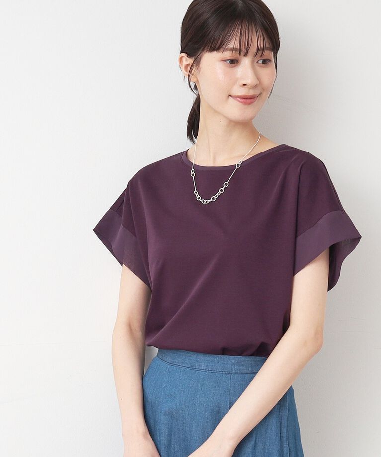 Dessin「【シリーズ累計5万枚！選べる5サイズ・洗える】美光沢カットソー＜オンにもオフにもちょうどいい＞」|Tシャツ・カットソー|ﾊﾟｰﾌﾟﾙ(084)