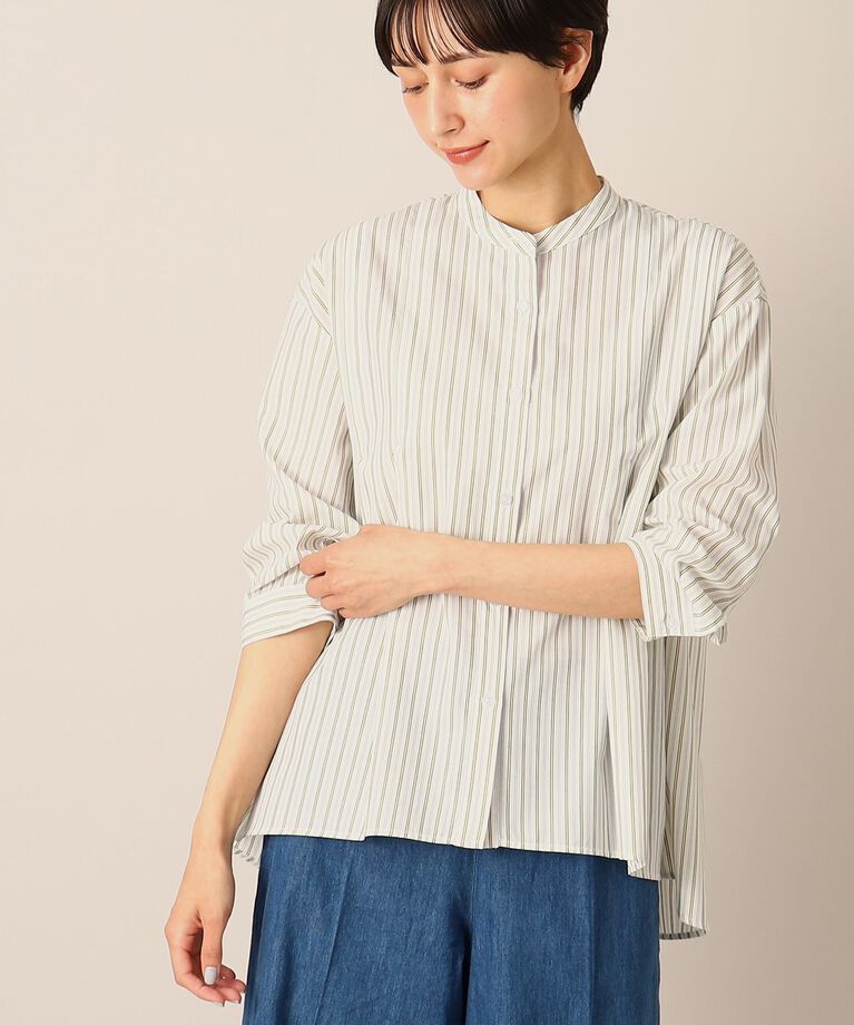Dessin「【洗える】テントラインブラウス（XS～L）」|シャツ・ブラウス|ｲｴﾛｰ(332)