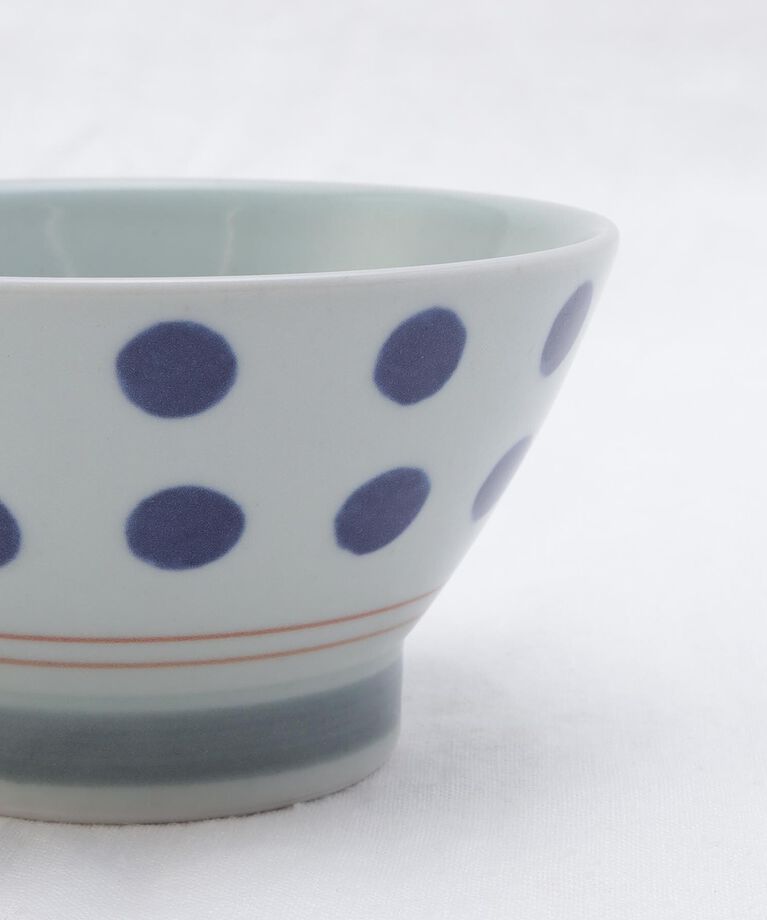 212 KITCHEN STORE「波佐見 くらわんか碗ドット 手ぬぐい付」|食器・キッチングッズ|