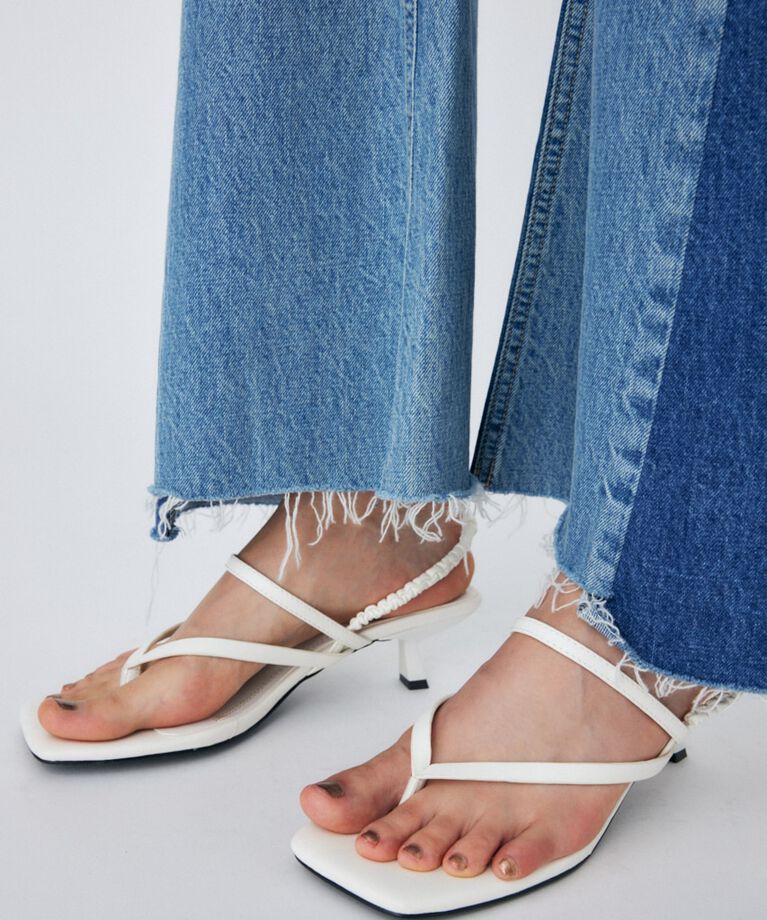 MOUSSY「SHIRRING STRAP TONGS サンダル」|サンダル|WHT