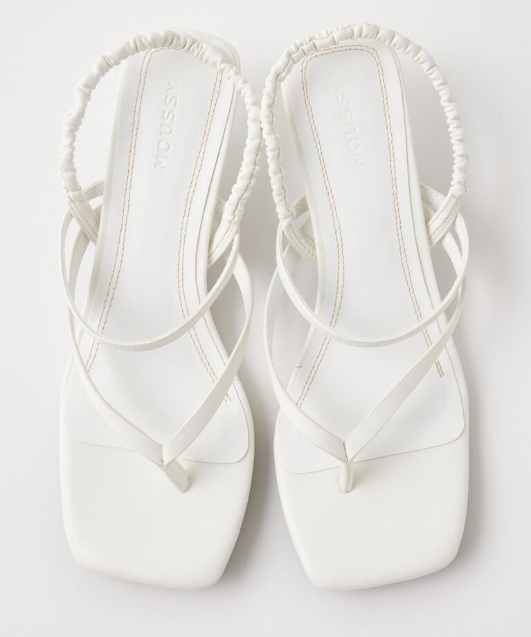 MOUSSY「SHIRRING STRAP TONGS サンダル」|サンダル|