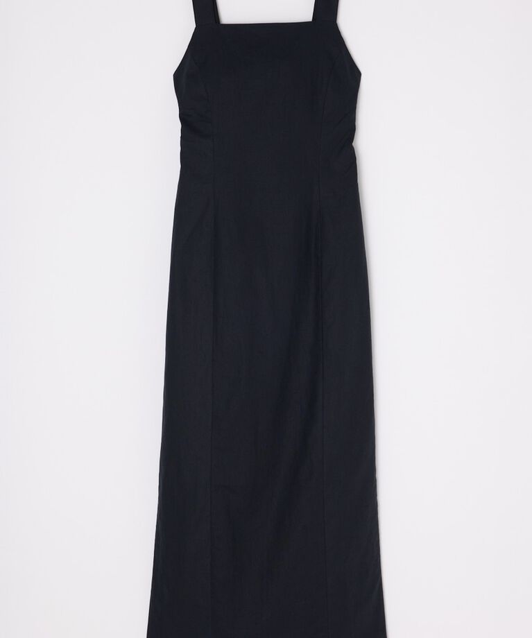 MOUSSY「LINEN COTTON MAXI キャミドレス」|ワンピース|