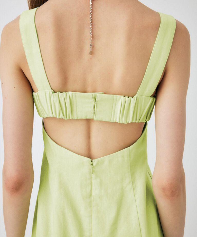 MOUSSY「LINEN COTTON MAXI キャミドレス」|ワンピース|