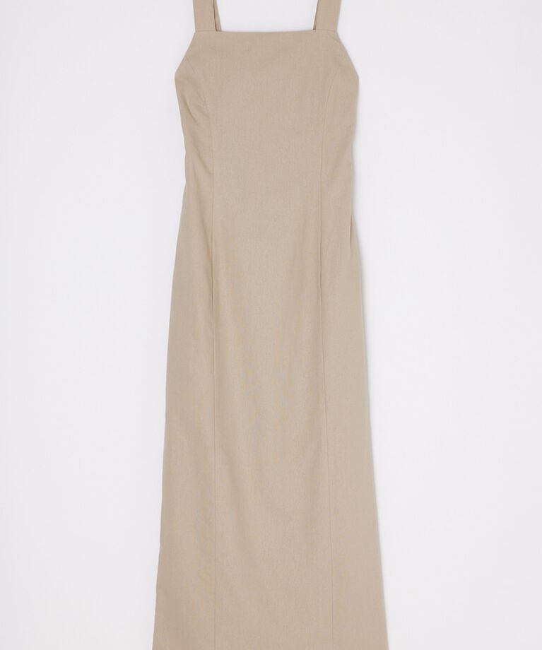 MOUSSY「LINEN COTTON MAXI キャミドレス」|ワンピース|