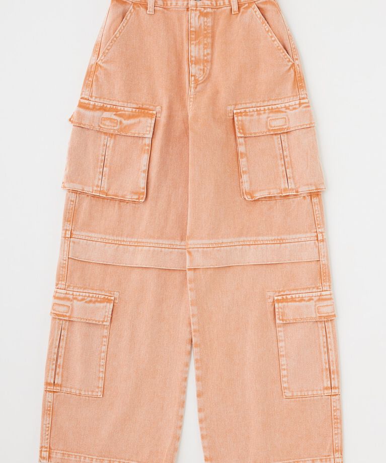 MOUSSY「LOWRISE CARGO STRAIGHT」|デニム|