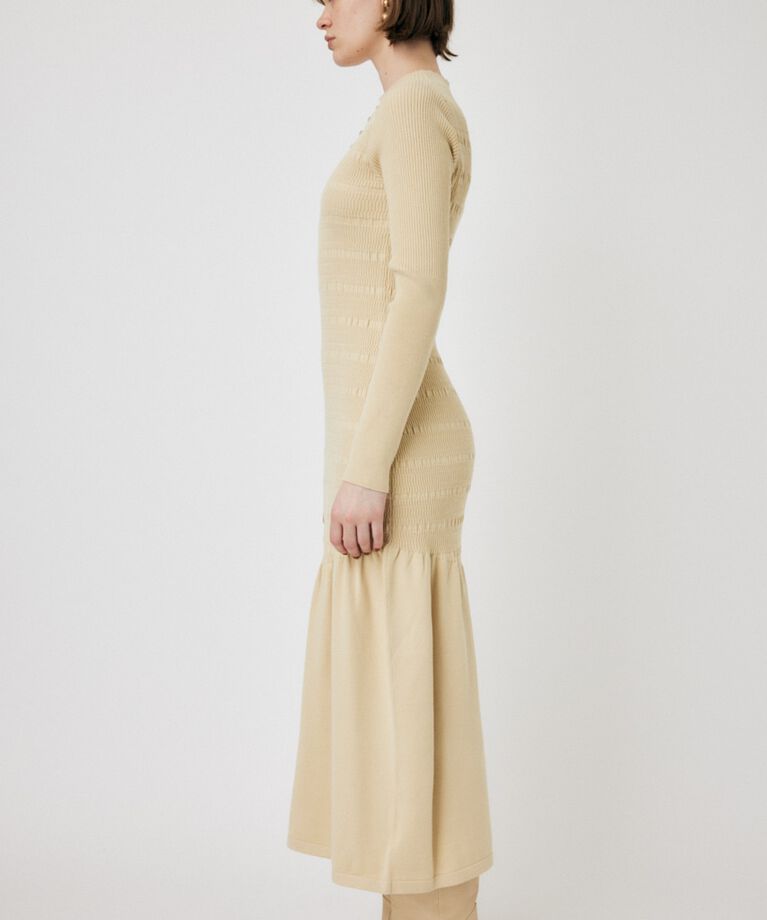 MOUSSY「FLARE HEM KNIT ドレス」|ワンピース|