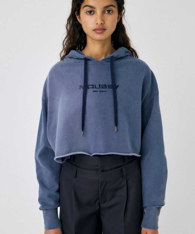 MOUSSY「MOUSSY GARMENT DYE フーディ」|パーカー|NVY