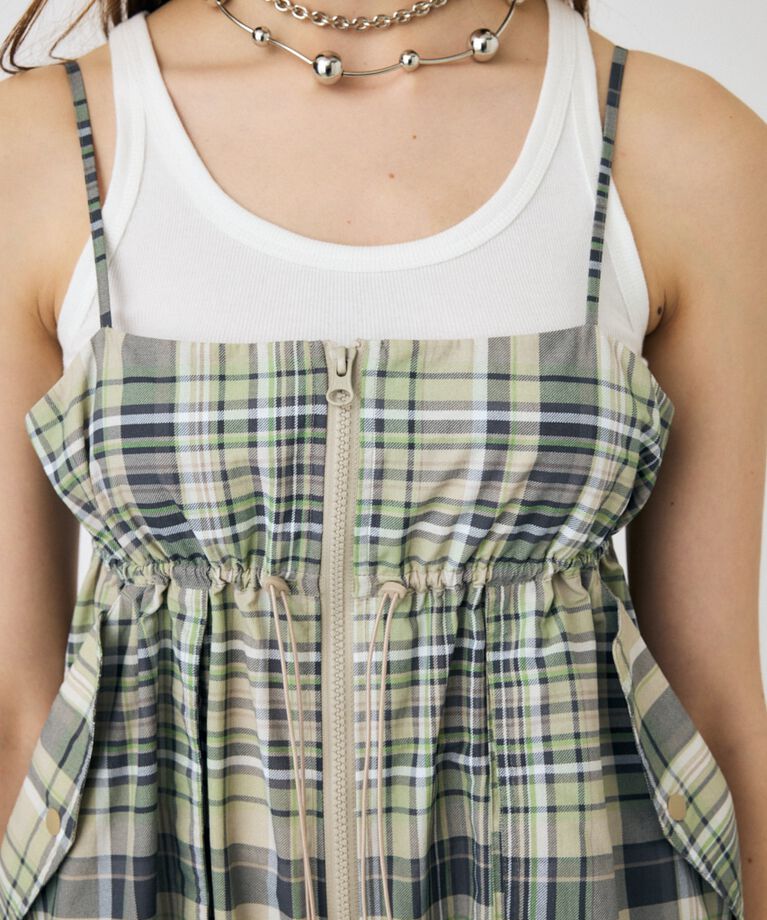 MOUSSY「MILITARY CAMI ドレス」|ワンピース|