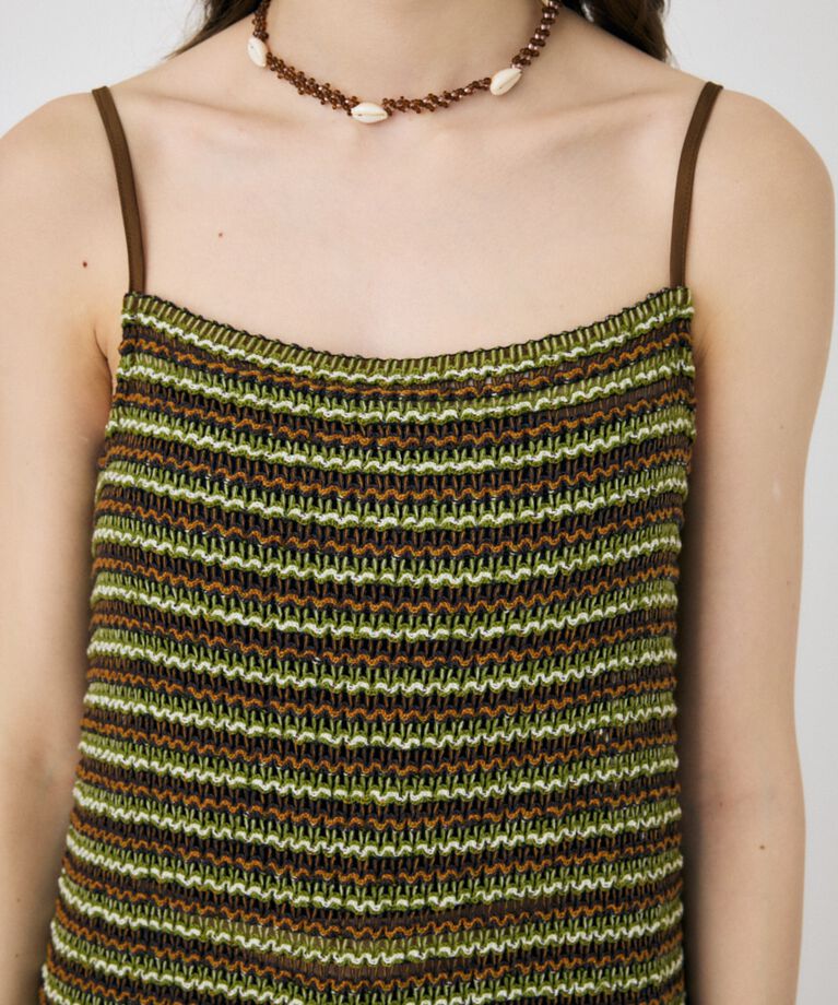 MOUSSY「MIX COLOR CROCHET ワンピース」|ワンピース|