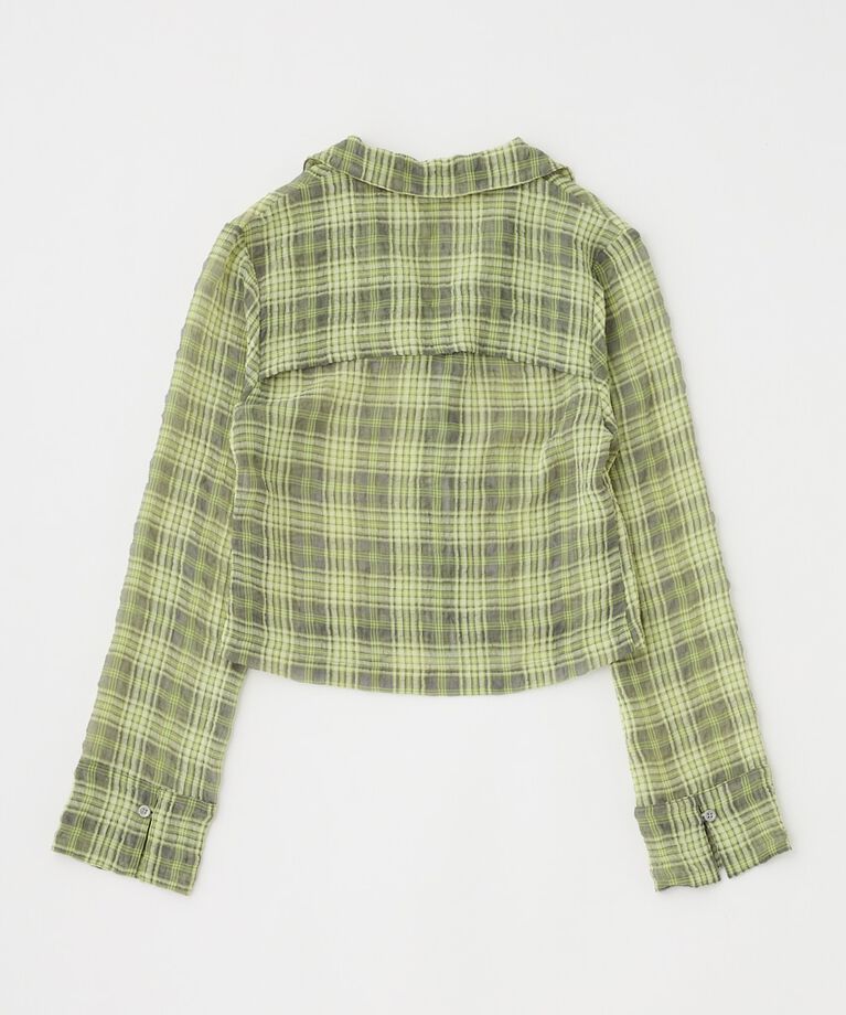 MOUSSY「FRONT TIED CHECK シャツ」|シャツ・ブラウス|