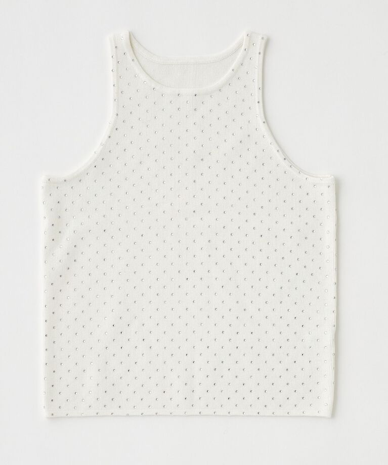 MOUSSY「RHINESTONE タンク」|タンクトップ|