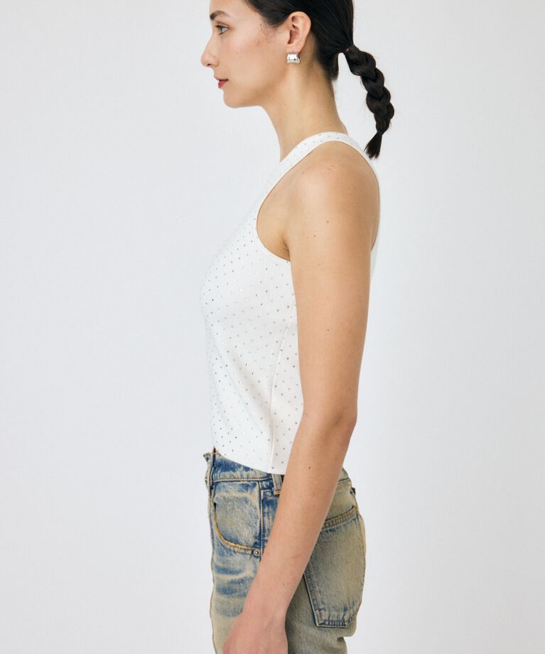 MOUSSY「RHINESTONE タンク」|タンクトップ|