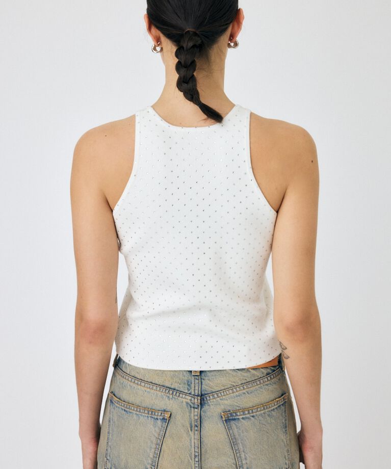 MOUSSY「RHINESTONE タンク」|タンクトップ|