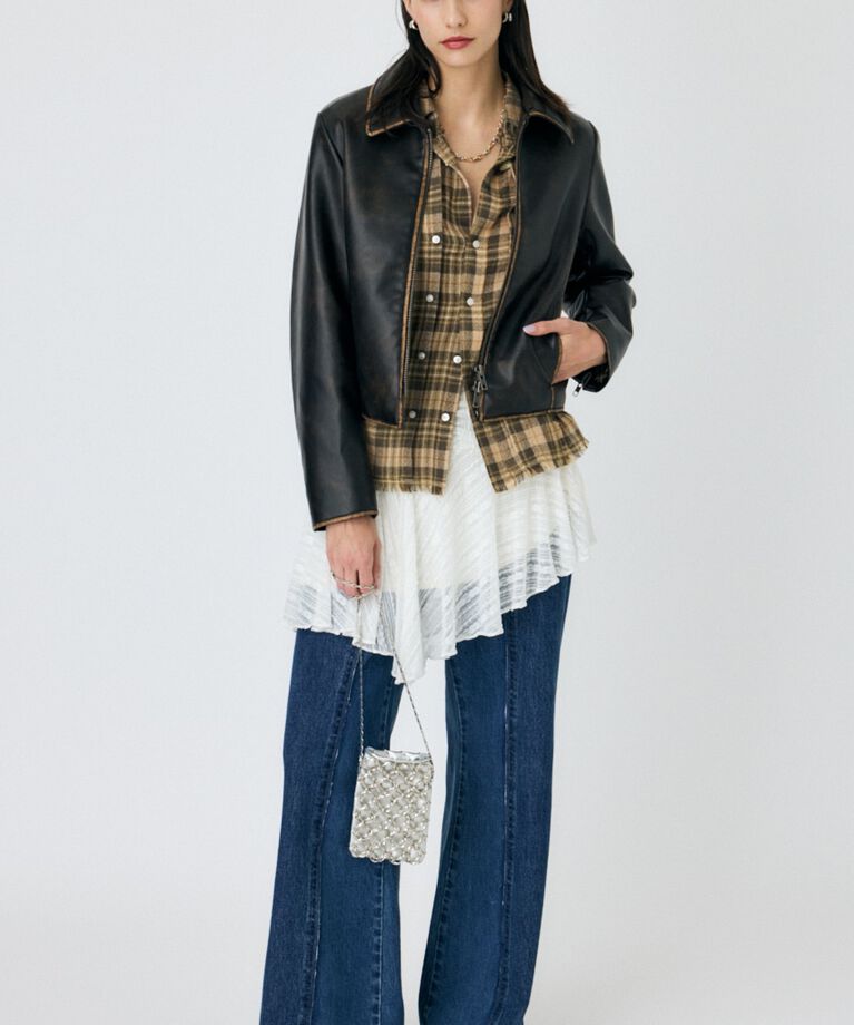 MOUSSY「ASYMMETRIC HEM LACY スカート」|スカート|