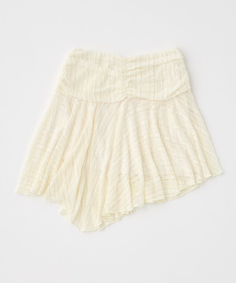 MOUSSY「ASYMMETRIC HEM LACY スカート」|スカート|