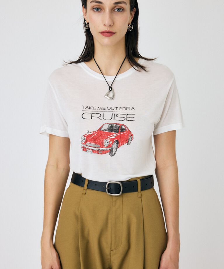 MOUSSY「DAD’S CAR Tシャツ」|Tシャツ・カットソー|