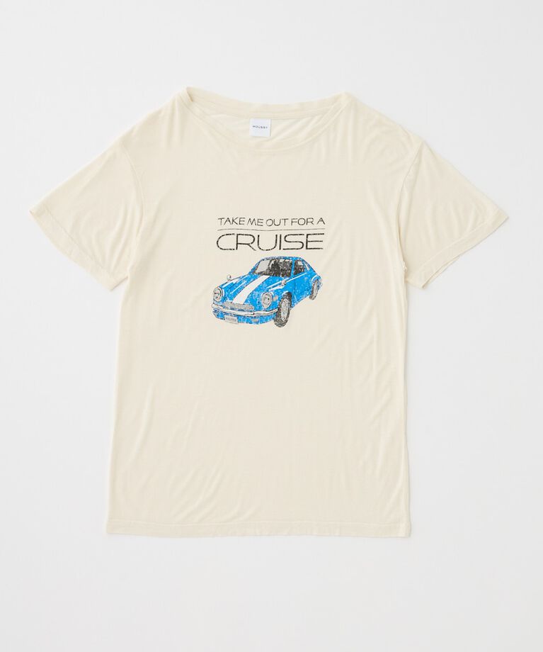 MOUSSY「DAD’S CAR Tシャツ」|Tシャツ・カットソー|ECRU