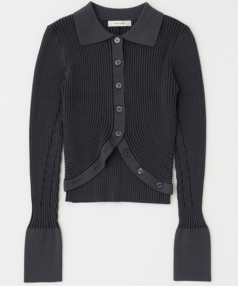 MOUSSY「RIB KNIT カーディガン&キャミ」|ニット・セーター|