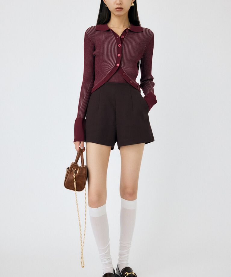 MOUSSY「RIB KNIT カーディガン&キャミ」|ニット・セーター|