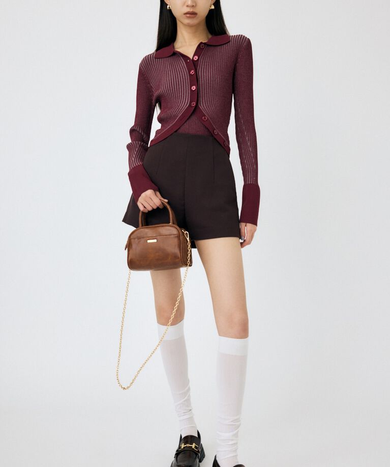MOUSSY「RIB KNIT カーディガン&キャミ」|ニット・セーター|
