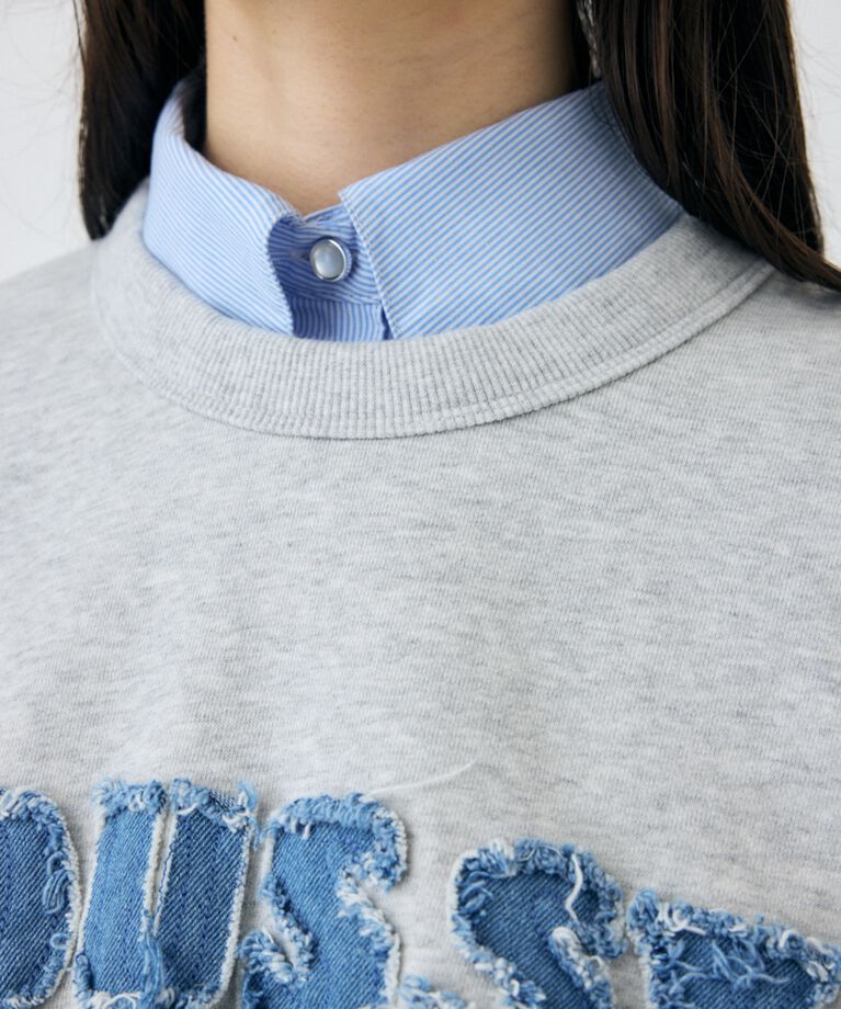 MOUSSY「PATCH DENIM MOUSSY プルオーバー」|パーカー|