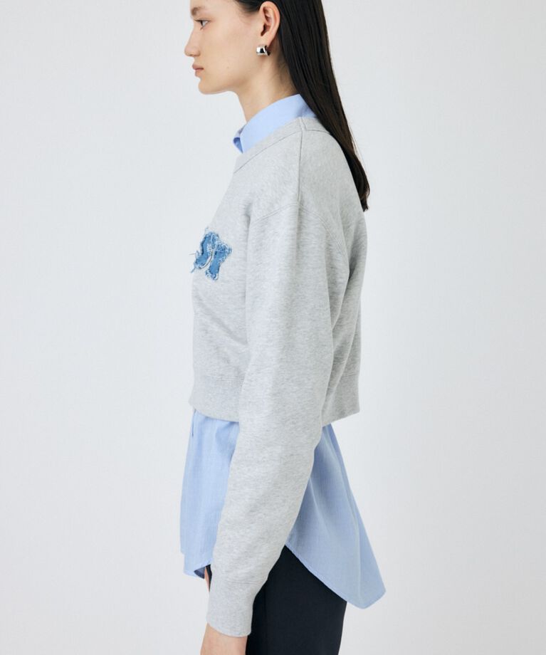 MOUSSY「PATCH DENIM MOUSSY プルオーバー」|パーカー|