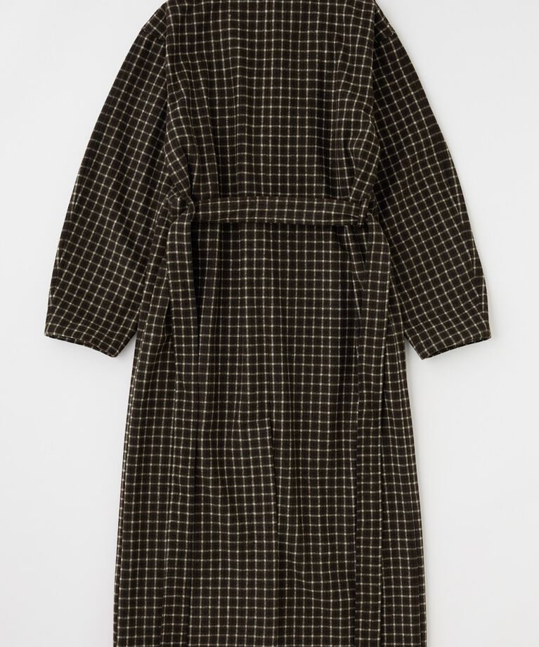 MOUSSY「STANDCOLLAR PLAID コクーンコート」|その他|
