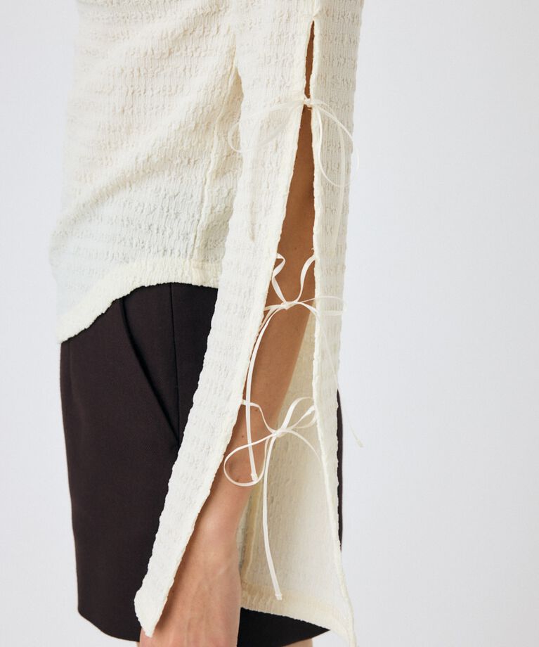 MOUSSY「SLEEVE RIBBON トップス」|Tシャツ・カットソー|