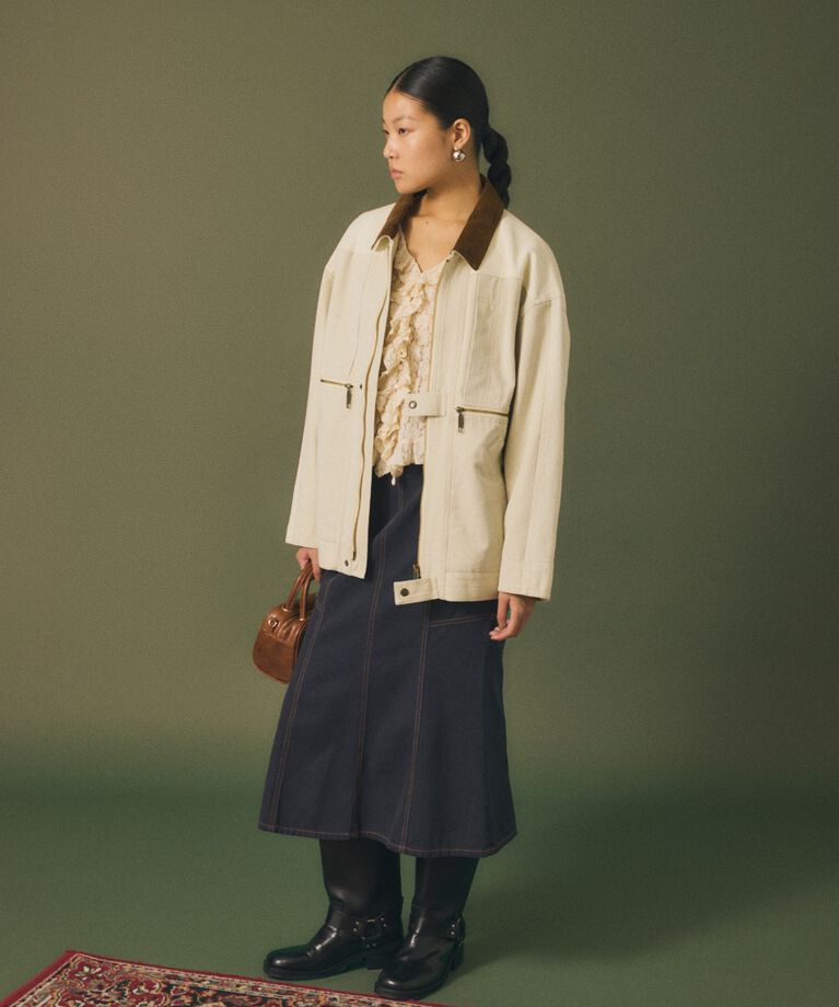 MOUSSY「SLEEVE RIBBON トップス」|Tシャツ・カットソー|