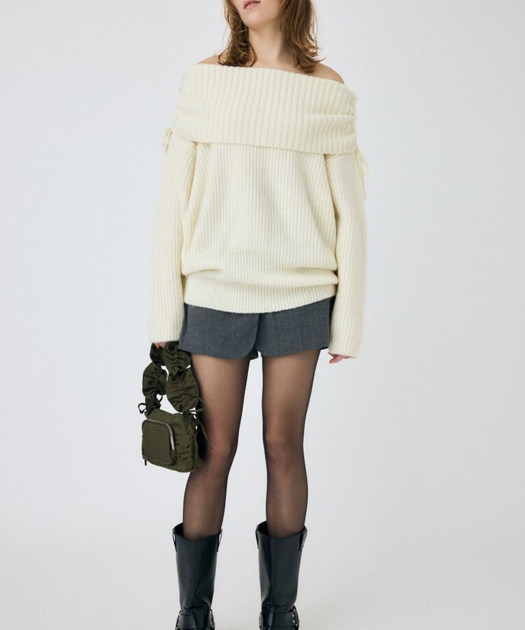 MOUSSY「BELTED MINI キュロット」|その他|GRY