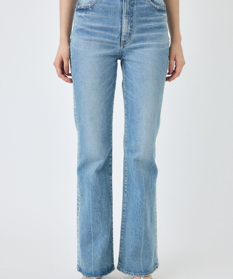 MOUSSY「MVS L/BLU FLARE」|デニム|L/BLU1