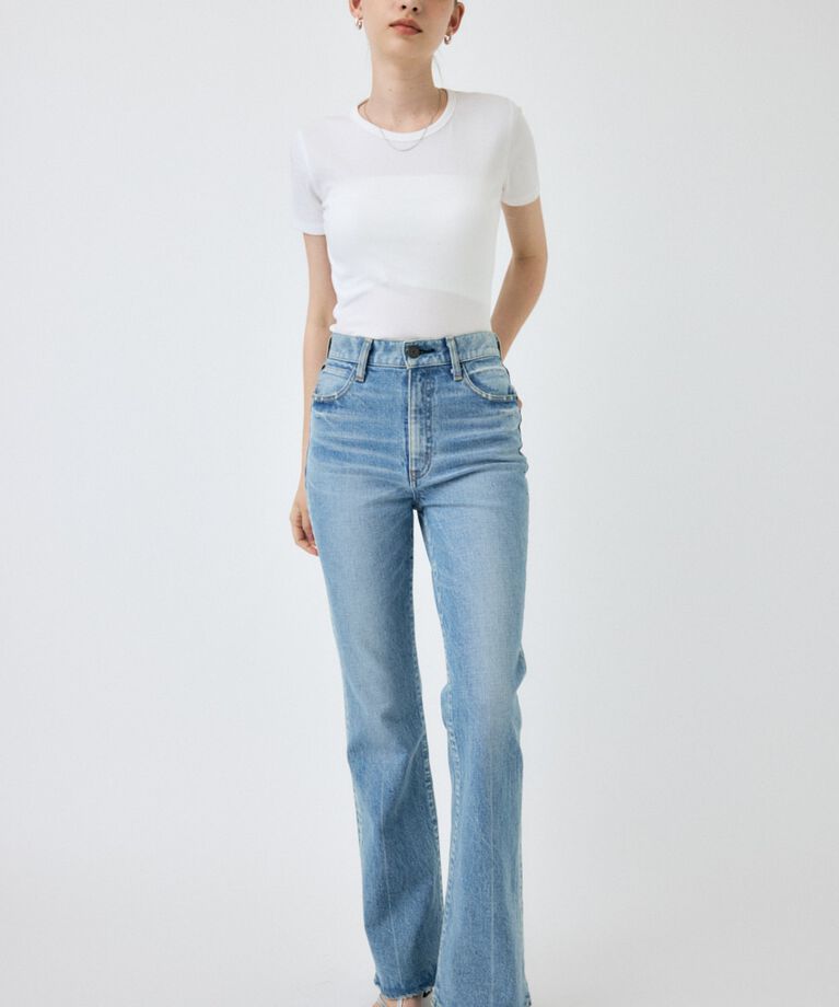 MOUSSY「MVS L/BLU FLARE」|デニム|