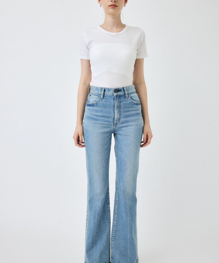 MOUSSY「MVS L/BLU FLARE」|デニム|