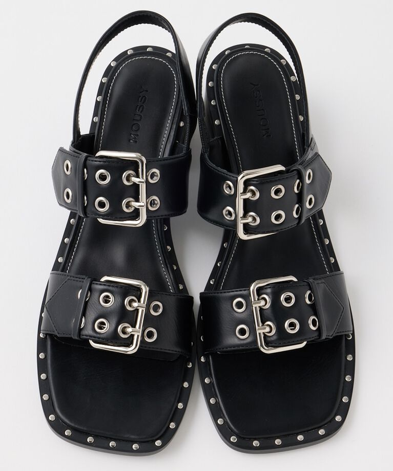 MOUSSY「W BUCKLE STRAP サンダル」|サンダル|