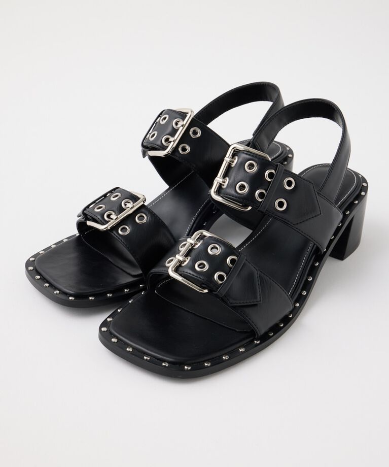 MOUSSY「W BUCKLE STRAP サンダル」|サンダル|