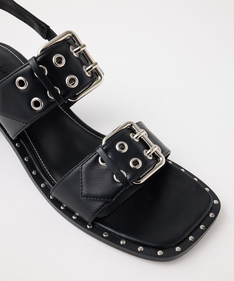 MOUSSY「W BUCKLE STRAP サンダル」|サンダル|