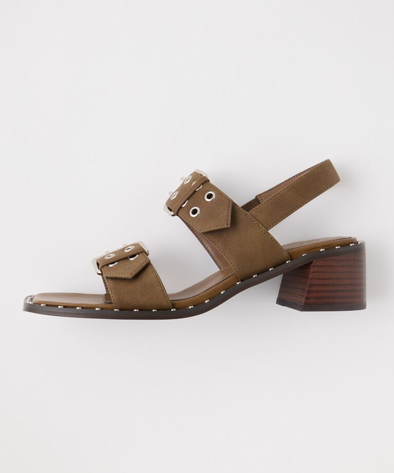 MOUSSY「W BUCKLE STRAP サンダル」|サンダル|
