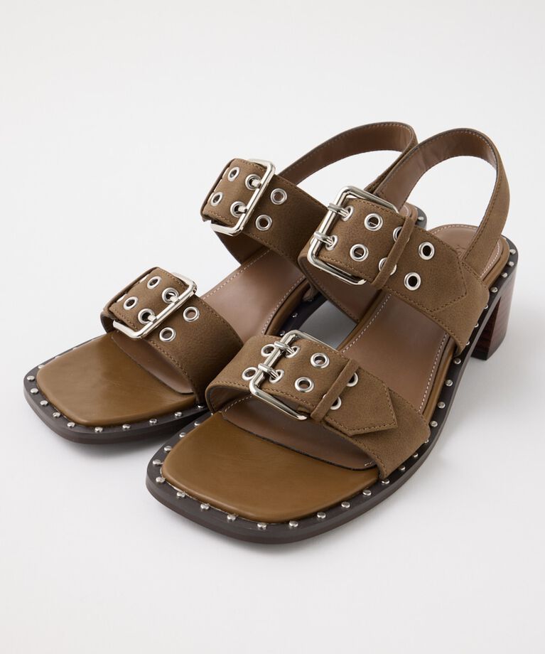 MOUSSY「W BUCKLE STRAP サンダル」|サンダル|