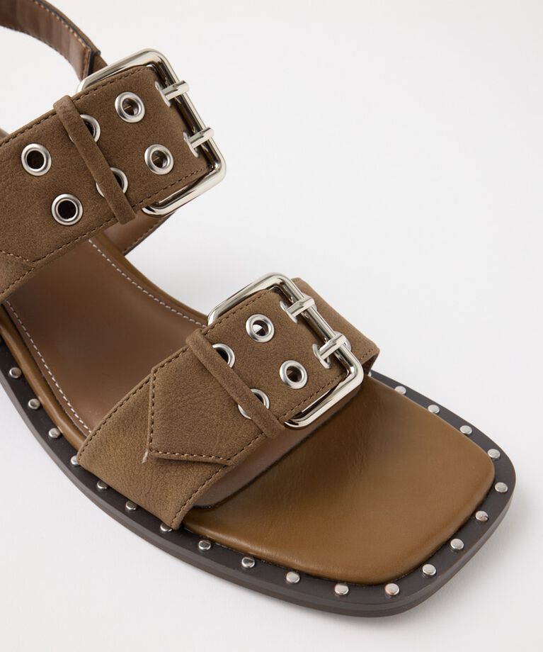 MOUSSY「W BUCKLE STRAP サンダル」|サンダル|