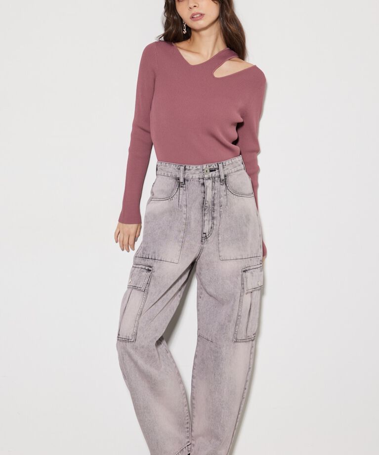 rienda「オーバーポケットJW DENIM PT」|デニム|