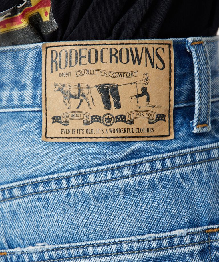 RODEO CROWNS「デニムバイカーショートパンツ」|デニム|