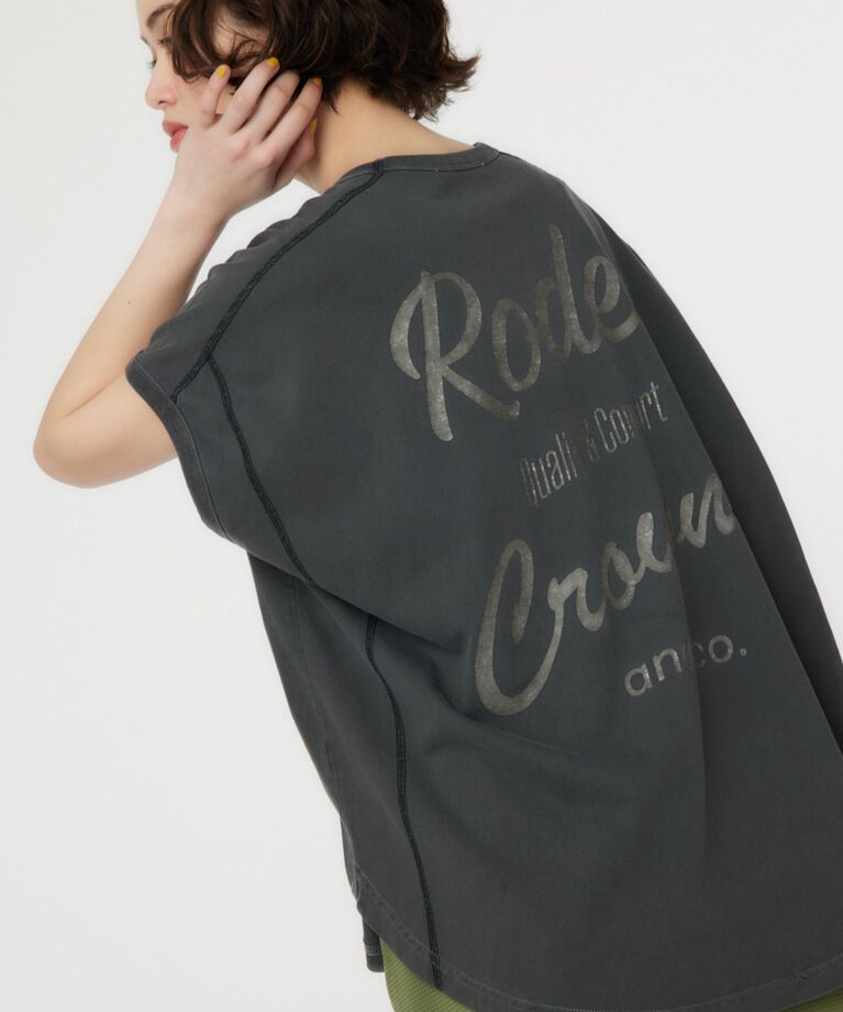 RODEO CROWNS「RCS加工カラートップス」|Tシャツ・カットソー|BLK