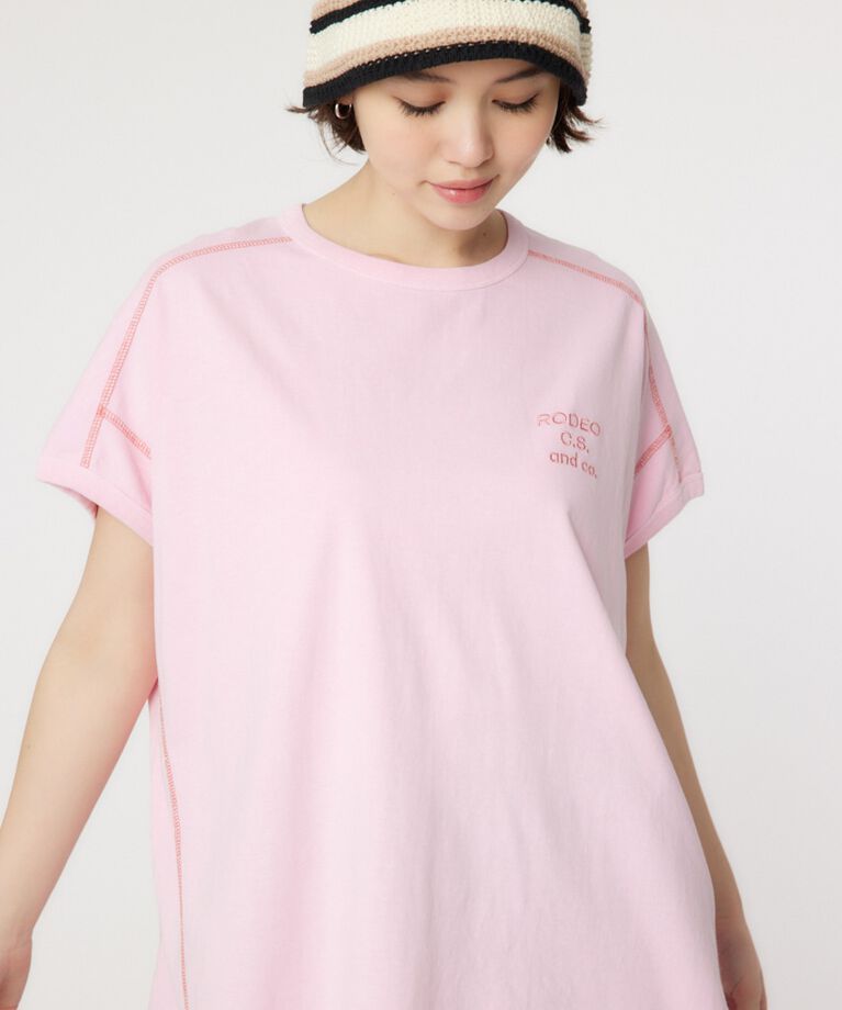 RODEO CROWNS「RCS加工カラートップス」|Tシャツ・カットソー|L/PNK1