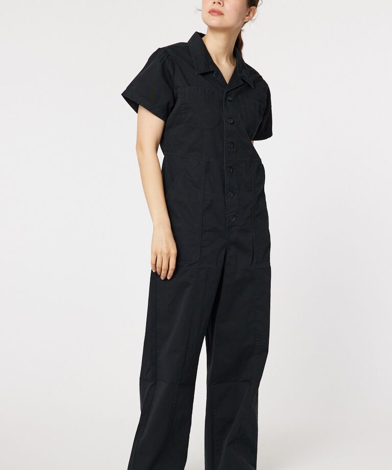RODEO CROWNS「Work ジャンプスーツ」|ワンピース|BLK