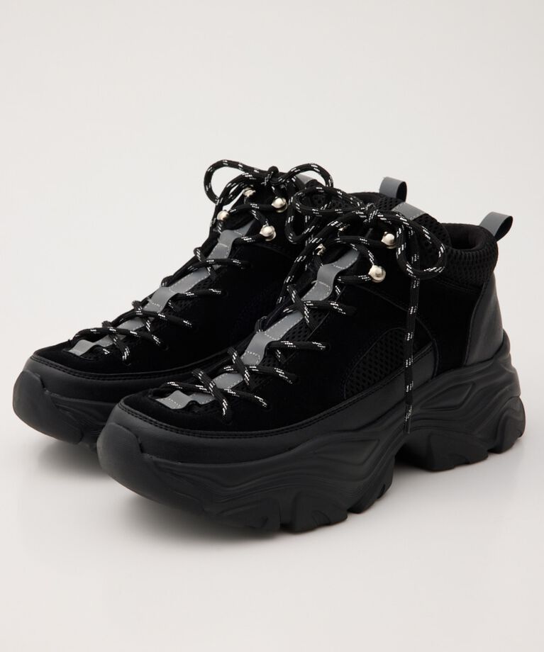 RODEO CROWNS「COLOR LACE HICUT SNEAKER」|スニーカー|BLK