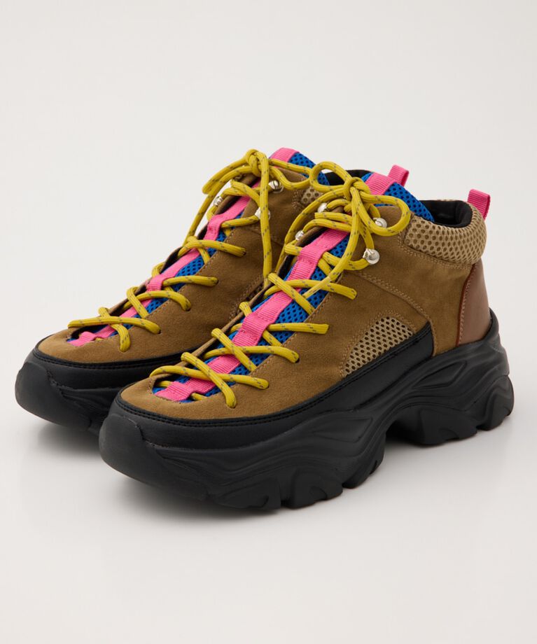 RODEO CROWNS「COLOR LACE HICUT SNEAKER」|スニーカー|BRN