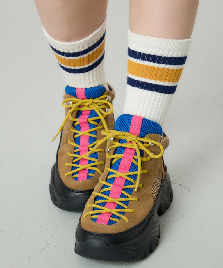 RODEO CROWNS「COLOR LACE HICUT SNEAKER」|スニーカー|