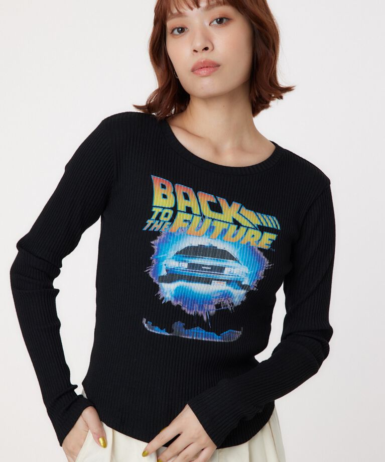 RODEO CROWNS「(BACK TO THE FUTURE)リブトップス」|Tシャツ・カットソー|BLK