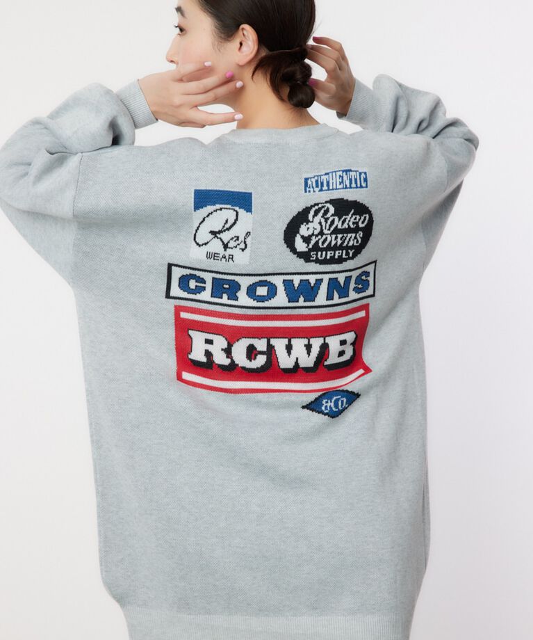 RODEO CROWNS「SIGNS ダブルジャガードニットワンピース」|ワンピース|L/T.GRY1